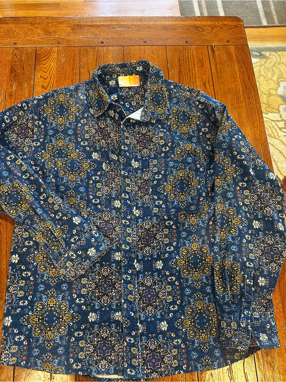 Kith Corduroy Printed Apollo Shirt Voyage Men’s Large Button Up Overshirt